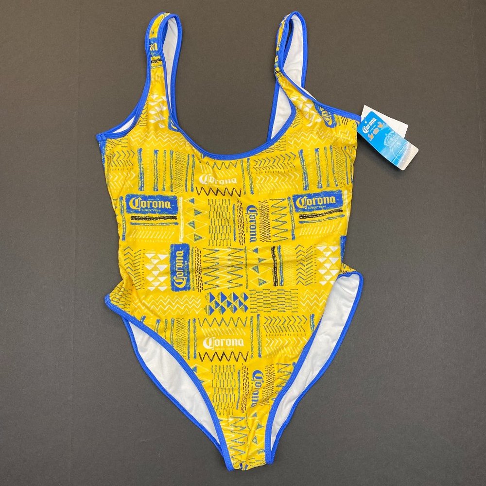 Women's Undercurrent Corona Beer Scoopneck One-Piece Swimsuit